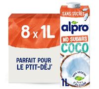 Alpro Boisson longue durée à base de noix de coco sans sucre, végétalien et sans produits laitiers, 1 l