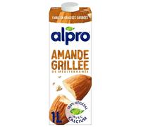 ALPRO - Boisson Végétale Amande Grillée, Saveur Intense Onctueuse, Brique 1L - Lot De 4