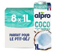 Alpro - Boisson végétale - Coco - 1L - Lot de 8x1L
