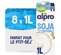 Alpro - Boisson végétale - Soja - 1L - Lot de 8x1L