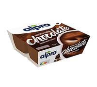 Alpro Dessert soya au chocolat noir - À base de soja - Végétalien et naturellement sans lactose - Riche en calcium et en vitamines - 4 x 125 g
