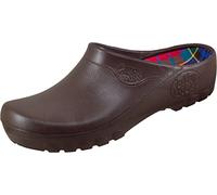 Alpro Jolly Fashion Clog Hommes Sabots PU, Marron, Taille 39 avec Semelle Normale