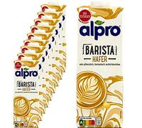 Alpro - Lot de 10 boissons à l'avoine Barista 1 l - Oat avoine 100 % végétale pour faire mousser le café, les shakes et les smoothies