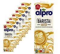 Alpro - Lot de 8 Boissons d'avoine Barista 1 litre - Boisson d'avoine 100 % végétale pour faire mousser café, shakes et smoothies