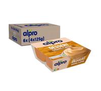 Alpro Soya Dessert saveur caramel - À base de soja - Végétalien et naturellement sans lactose - Riche en calcium et vitamines - 6x(4x125) g