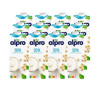 Alpro UHT Boisson de soja originale | Végétalien et sans lactose | Riche en protéines végétales, avec calcium et vitamines, lot de 12 (12 x 1 l)