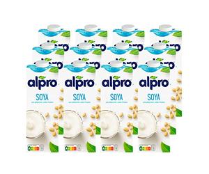 Alpro UHT Boisson de soja originale | Végétalien et sans lactose | Riche en protéines végétales, avec calcium et vitamines, lot de 12 (12 x 1 l)