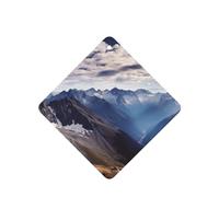 Alps Panorama Lot de 4 désodorisants de voiture durables pour homme et femme - Tablettes d'aromathérapie à suspendre - Carte parfumée - Pendentif de rétroviseur