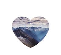 Alps Panorama Lot de 4 désodorisants de voiture durables pour homme et femme - Tablettes d'aromathérapie à suspendre - Carte parfumée - Pendentif de rétroviseur