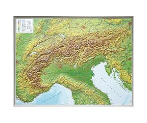 Alps relief wall map Georelief