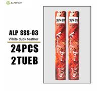 Alpsport Sss Série Des Quatre Dieux 12pcs/Tube Badminton Version Améliorée Ballon D'entraînement Vitesse Sportive 77 Badminton Durable Club De Badminton - Type [03]-24pc-2tube
