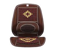 ALQFHFY Coussin Siège Voiture Frais,Coussin Siège Voiture,avec Billes Bois Massage Et Couverture Refroidissement Toute L'année Housse Siège Voiture Tapis Siège Respirant