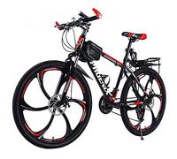 ALQPPM Vélo de Montagne pour Adultes, Hommes Et Femmes, Étudiants, Jeunes, Courses Légères, Tout-Terrain, Absorption des Chocs, Vélo À Vitesse Variable, E, 26 Pouces/E/26 Pouces