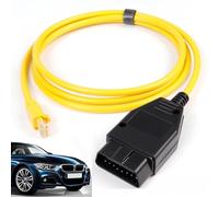 Alrens enet Câble Obd2 enet Cable pour BMV Interface Ethernet Rj45 OBD Série F E-SYS ICOM 2 Codage ESYS ICOM Outil De Diagnostic ENET Cordon Sans CD