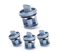 Alrens Lot de 4 tamis à peluches compatibles avec machine à laver Bosch Siemens - Remplacement pour 00647920 647920 00605010 605010 - Filtre filtre série 8, IQ300/500/700 - Joint POM Ø 64 mm, montage