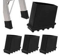 Alriedy 4 pieds pour marches en caoutchouc 50 x 25 mm antidérapant pour pieds chevilles universelles pliables en caoutchouc pour marchepied de bricolage échelle pliable