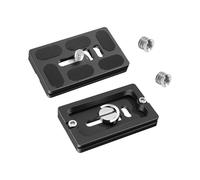 Alriedy Arca Swiss Lot de 2 plaques d'adaptation pour trépied d'appareil photo reflex numérique sans miroir Canon Nikon Sony en aluminium léger antidérapant Compatible avec filetage de trépied 1/4"