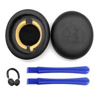 Alriedy Coussinets de rechange pour casque Jabra Evolve2 65/Evolve 65/Evolve2 40/Elite 45h, accessoires en cuir protéiné souple, confortables Jabra pour Evolve2 65, pièces de rechange pour casque