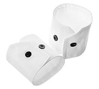 Alriedy Ensemble de manchettes et col blanc - Faux poignets amovibles pour homme et femme - Style chemise élégante - Accessoire pour robes et costumes, Unbekannt, Aluminium, Inconnu.