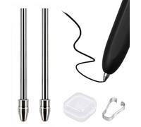 Alriedy Lot de 2 pointes de stylo en alliage de titane compatibles avec Samsung S9 S9+ S9Ultra S9FE, plaque de ponçage delta et plateau abrasif multifonction fin, avec clip et boîte de rangement