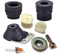 Alriedy Powerful Lot de 7 amortisseurs de vibrations - Tampon en caoutchouc et tampon annulaire pour pièces de rechange Stihl 024 026 - Compatible avec tronçonneuse MS 240 MS 260 - Kit de réparation