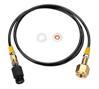 Alriedy Tuyau adaptateur de CO2 de 1,5 m W21.8-14 jusqu'à TR21-4 pour tuyau haute pression CO2 - Adaptateur de réservoir de CO2 pour Duo Quick Connect QC - Pour grandes bouteilles de CO2 - Tuyau