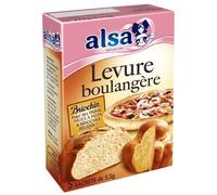 ALSA - Levure Boulangère Briochin pour Pains et Viennoiseries Moelleuses, Boîte 5x27,5g - Lot de 4 - vendu par Lot