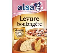 ALSA - Levure Boulangère Déshydratée - Pour Pain et Brioches - la boite de 5 sachets de 27,5 g - Le Lot De 5