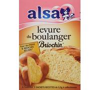 Alsa Levure de Boulanger Briochin 5 Sachets 27,5 g - Lot de 6
