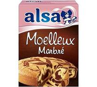 Alsa Préparation pour Gâteau Moelleux Marbré 435g - Lot de 3
