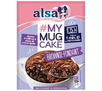 ALSA My Mug Cake Préparation pour brownie au chocolat au micro-ondes 70 g