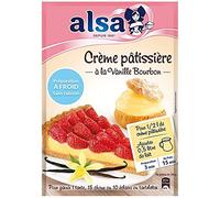 ALSA - Préparation Crème Pâtissière à Froid - Facile et Rapide - Idéal pour vos Gâteaux et Desserts - 125g - le Lot De 4