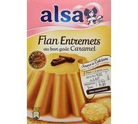 Alsa Préparation Flan Entremets Crème dessert Caramel 3 Sachets 180 g