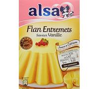 Alsa Préparation Flan Entremets Crème dessert Vanille 4 Sachets 192 g