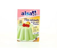 ALSA - Préparation Flan Onctueux À La Pistache, Dessert Gourmand Facile À Réaliser, 180g - Lot De 4