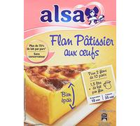 Alsa Préparation Flan Pâtissier aux œufs 2 sachets (720 g) – Lot de 3