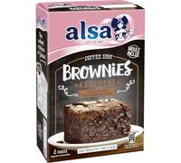 ALSA - Préparation Gourmande pour Brownie Fondant, Plaisir Chocolaté Simple et Rapide (305g) - Le Lot De 4