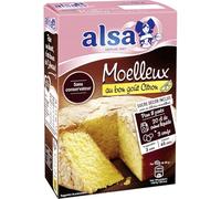 ALSA - Préparation Gourmande pour Gâteau Moelleux au Citron, Texture Légère et Parfumée (435 g) - Le lot de 4