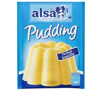 ALSA - Préparation Gourmande pour Pudding Vanille onctueux, Saveur Douce et Fondante (3 sachets 111g) - Le Lot De 6