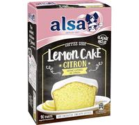 ALSA - Préparation Moelleuse pour Cake au Citron, Saveur Fraîche et Texture Fondante (385g) - lot de 3 - Vendu par Lot