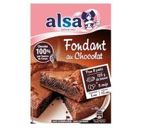 Alsa Préparation pour Flan Chocolat 232g/Boite, pour Gâteau Fondant Chocolat 320g/Boite, Moelleux Nature 435g/Boite (2 boites, Gâteau Fondant Chocolat)