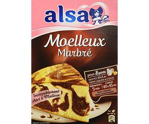 Alsa Préparation pour Gâteau Moelleux Marbré 435g - Lot de 3