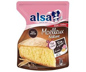 ALSA - Préparation pour gâteau moelleux nature de 500g, prête à cuire en quelques minutes - Faites-vous plaisir avec un gâteau parfaitement moelleux ! - Lot De 3 - Vendu Par Lot