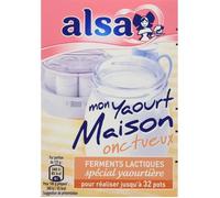 Alsa Preparation pour Yaourts Onctueux Mon Yaourt Maison 4 Sachets 8g - Lot de 4