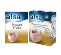 Alsa Préparations : Mousse à la framboise 860 g & Alsa Mousse fraise 860 g