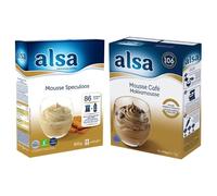 Alsa Préparations : pour mousse spéculoos 800 g & mousse au café 1 kg