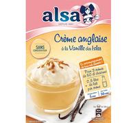 ALSA - Sachets Préparation Crème Anglaise, Vanille des Isles, Facile et Rapide, 300g - Lot De 4