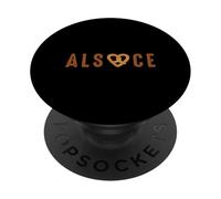 Alsace Bretzel Cadeau Homme Alsacien Femme Alsacienne PopSockets PopGrip Adhésif