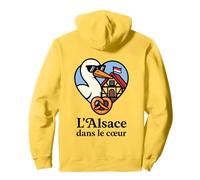 Alsace Cigogne Bretzel Colombage - L’Alsace dans le Cœur Sweat à Capuche