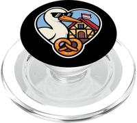 Alsace Cœur Cigogne Bretzel - Maison Colombage Rot un Wiss PopSockets PopGrip pour MagSafe